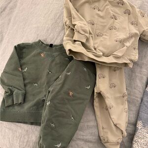 Quincy Mae Sage and Cream Kids' Outfit